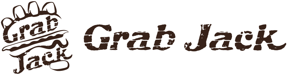 ハンバーガー専門店「Grab Jack」ロゴ